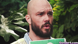 Shemale Lola Morena received ward jizz on her face