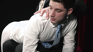 Reece Scott spanked Dex Devall until he cum