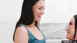 Big ass MILF gets her first milk enema