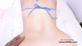 New Girl from Asia gets her Pussy Stretched by BBC