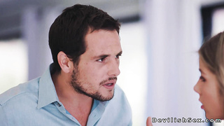 Passionate sex of horny couple