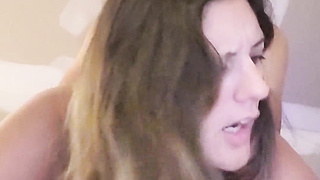 He fucks his wife hard in doggy style