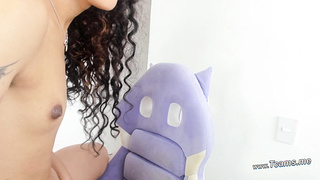 Hot Latina Ts Dildo Fuck Her Asshole