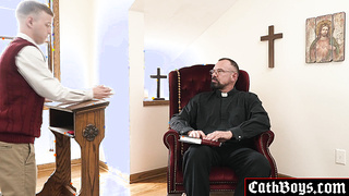 Holy Fuck! Altar boy fucked in confessional!