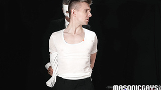 Ukranian twink fucked by masked older man