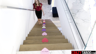 Black teen surprised her hot girlfriend