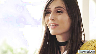 TS Korra Del Rio barebacked by friends boyfriend