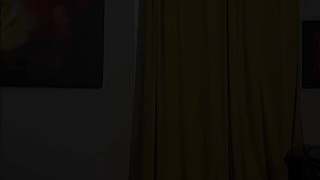 Cute smiling latina drops off her dress