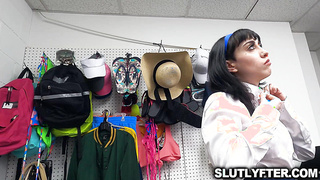 Perfume thief Anna Starr fucked by the officer