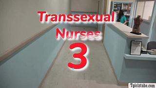 TS nurse gives her lucky patient a head and rides it after