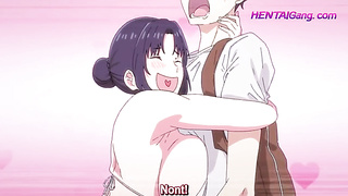 Horny Mom Lacting In Front of Stepson ▱ HENTAI Family Sex