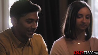 Reagan Foxx fucks lesbian and boyfriend