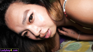 Perfect big ass Asian ladyboy anal fuck