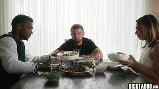 It is time for teen to enjoy threesome