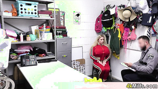 Busty PE teacher MILF is a cleptomaniac