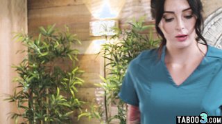 Lesbian masseus strapon fucking her GF