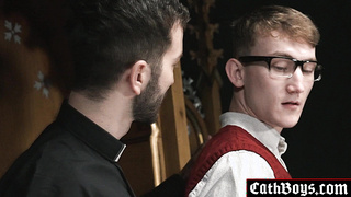 Explosive anal fucking between Priest and boy