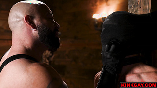 Jax starts with gentle whips on Ethans chest