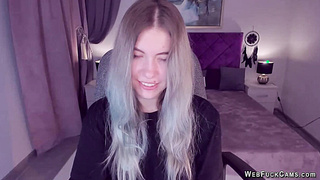 Blonde amateur Ukrainian teen SimaDark on webcam