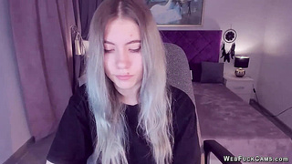 Blonde amateur Ukrainian teen SimaDark on webcam