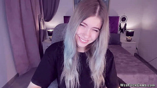 Blonde amateur Ukrainian teen SimaDark on webcam