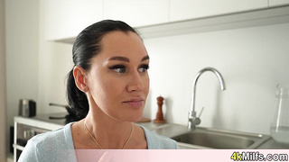 Busty stepma seduced me in the shower