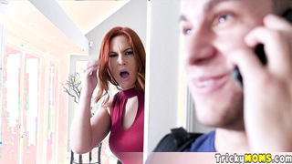 Redhead MILF gets her juicy pussy fucked