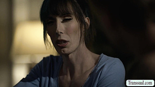 Hot Trans stepmommy lets stepson bang her asshole