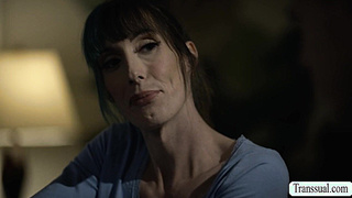 Hot Trans stepmommy lets stepson bang her asshole