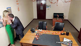 Milf returns to head teachers office