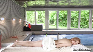 Old masseur fucks twenty year old babe