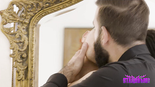 Leandro pounding Bastian Karims tight hole