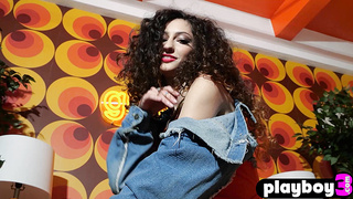 Beautiful curly teen posed for Playboy