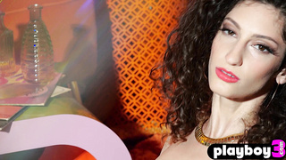 Beautiful curly teen posed for Playboy