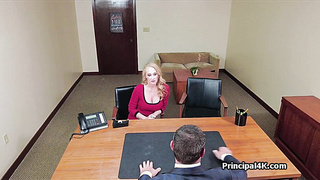 Head teacher makes big tit mature squirt