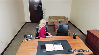 Head teacher makes big tit mature squirt