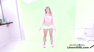 New Hot Girl loves to tease and get tight pussy fucked