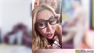 Pretty asian roomate versus me and GF