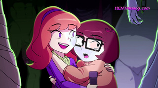 Mystery Detectives Velma & Daphne Encounter MONSTROUS Cocks ▪ EXCLUSIVE 4K Group Sex Animation