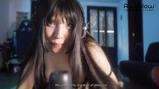 Insanely cute Tyer Waifu MILKS her man with Vacuglide.