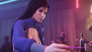 Tifa Night Club Sex [4k] HQ 3D MILF Parody