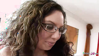 Ugly Mature secuce Nerd Boy to Fuck