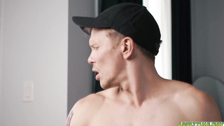 Ethan Chase rides Crush Daddys big cock