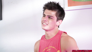 Jordan then slides his throbbing cock into Seths ass