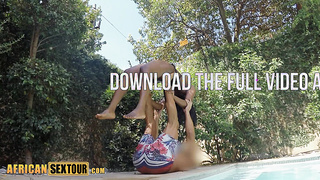 Acro yoga experience for African teen