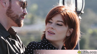 Beautiful ginger MILF queen Ava fucked