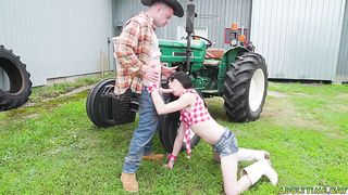 Femboy Sydney bends over various times