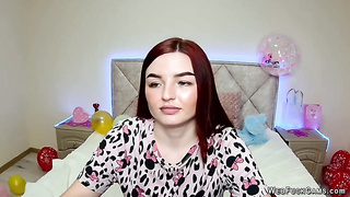 Solo redhead amateur babe NicolPot have fun on webcam