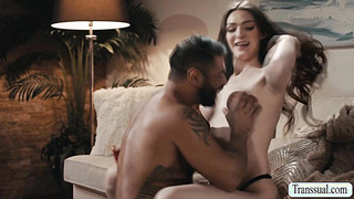 Trans stepdaughter bareback fucks her Fat stepdad