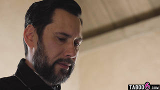 Priest fucks virgin teen in her ass